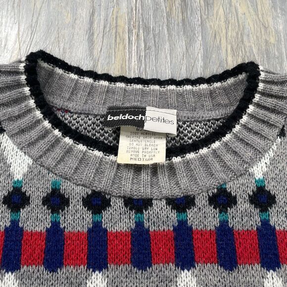Vintage Beldoch Petites Knit Sweater - Picture 2 of 3